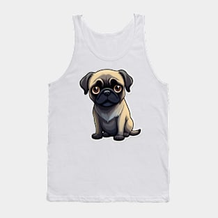 Cute Pug Dog - Dogs Pugs Tank Top